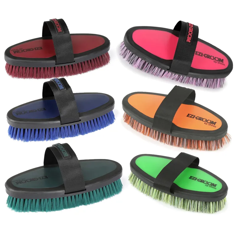 Shires EZI-GROOM Grip Body Brush