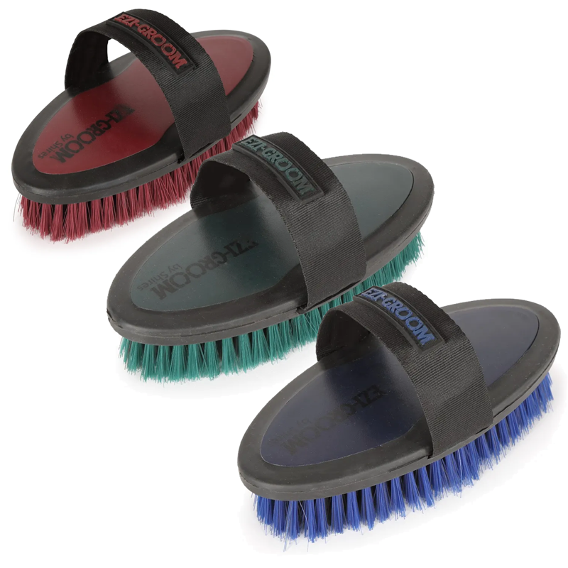 Shires EZI-GROOM Grip Body Brush - Small-1