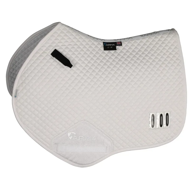 ARMA Numbered Jump Saddlecloth - White