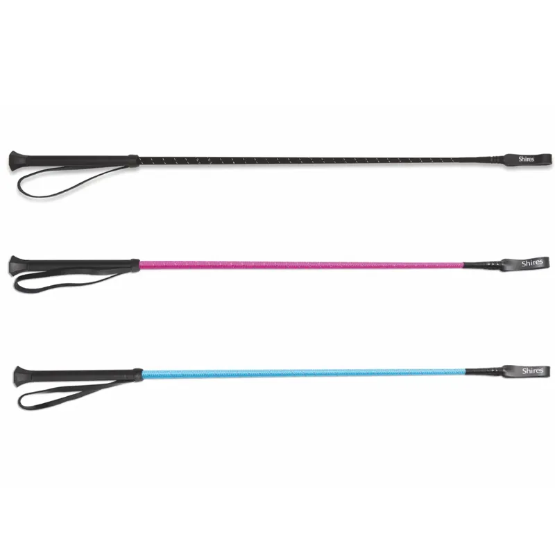 Shires Reflective Thread Stem Whip - 26 Inch