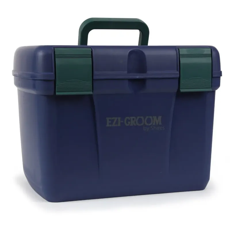 Shires EZI-GROOM Deluxe Grooming Box - Navy