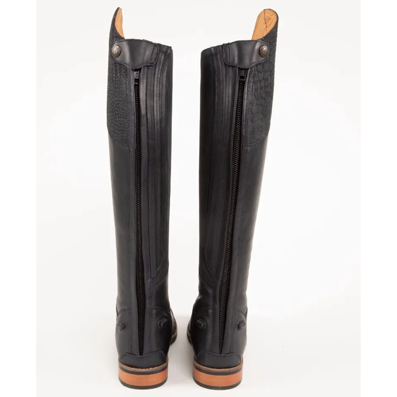 Moretta Gabriella Riding Boots - Slim/Reg Calf - Navy-1