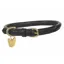 Shires Digby And Fox Rolled Leather Dog Collar - Black