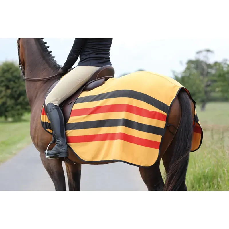 Shires Wessex Fleece Exercise Sheet - Newmarket Stripe