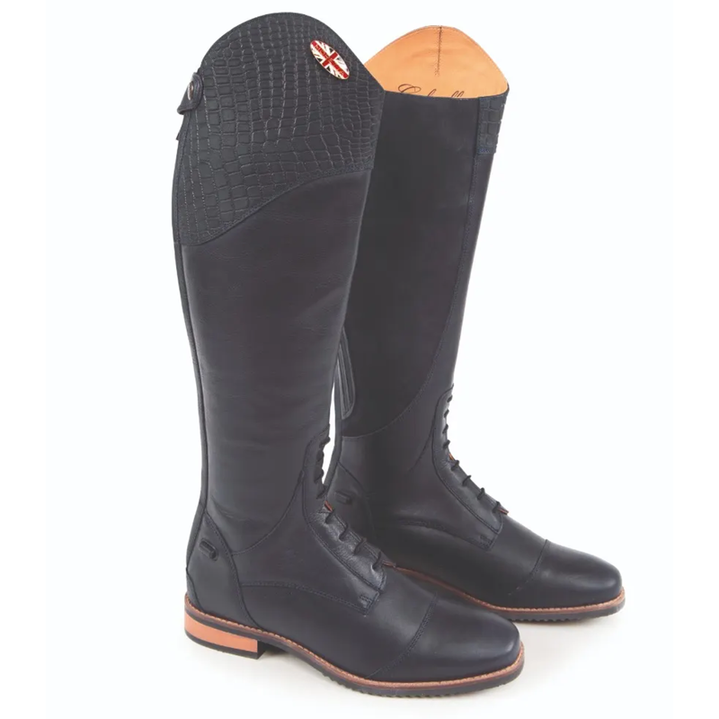 Moretta Gabriella Riding Boots - Slim/Reg Calf - Navy-3