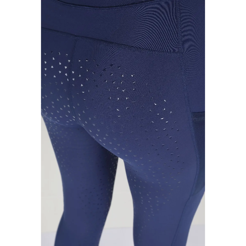 Aubrion Brook Logo Riding Tights - Dark Navy-3