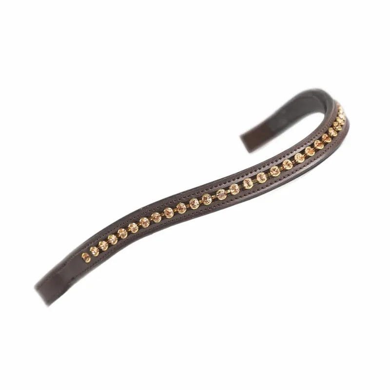 Velociti GARA Flower Diamante Browband - Havana