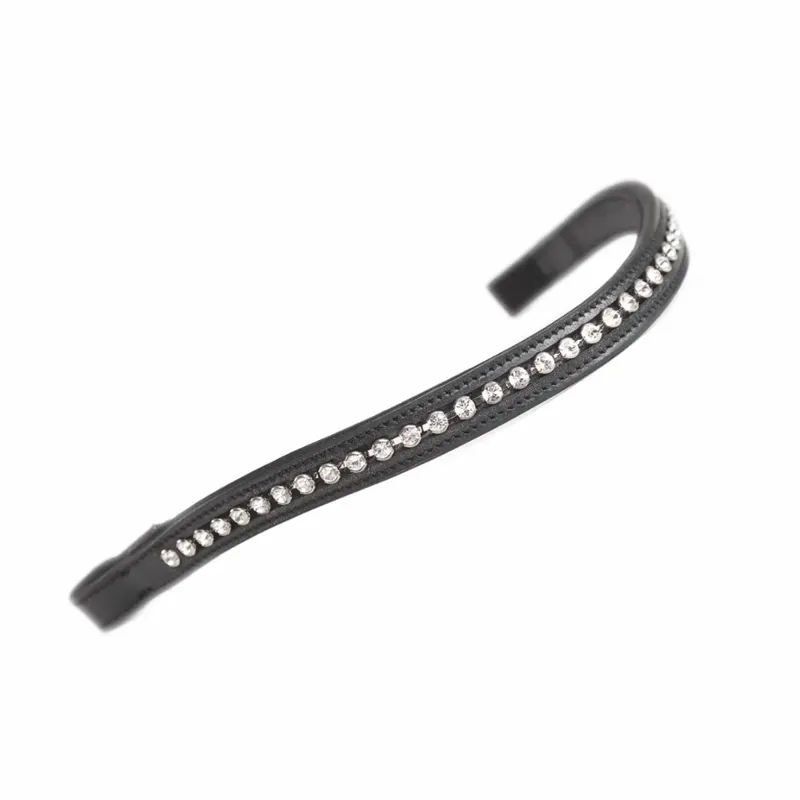Velociti GARA Large Diamante Browband - Black/Clear