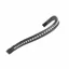 Velociti GARA Large Diamante Browband - Black/Clear
