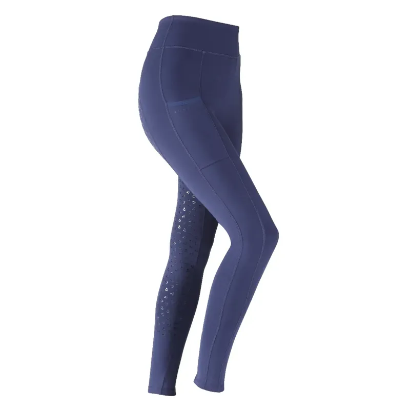 Shires Aubrion Hudson Riding Tights - Maids - Navy-1