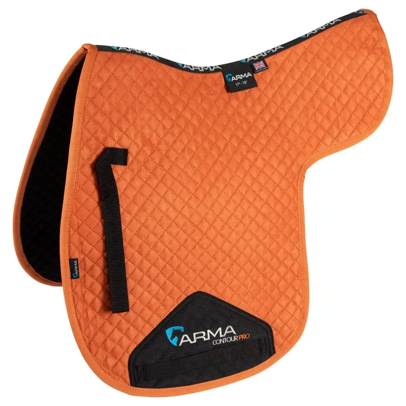 Shires ARMA Suede Numnah - Burnt Orange