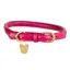 Shires Digby And Fox Rolled Leather Dog Collar - Pink