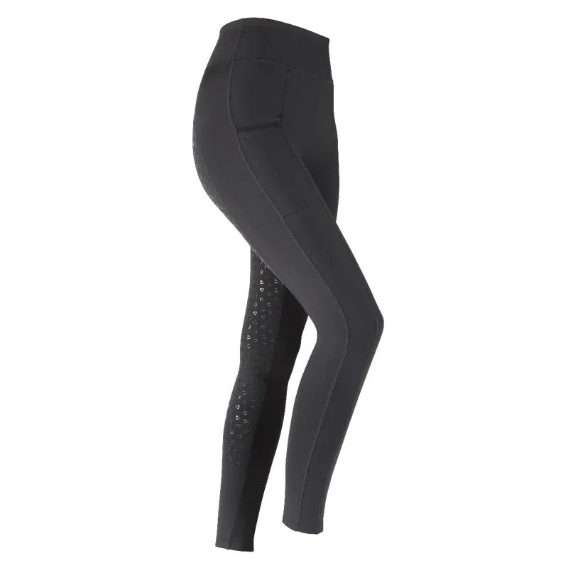Shires Aubrion Hudson Riding Tights - Maids - Black-1