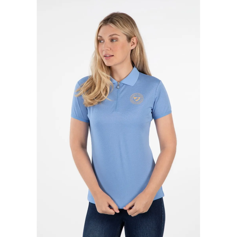 Aubrion  Parsons Tech Polo - Sky Blue-2