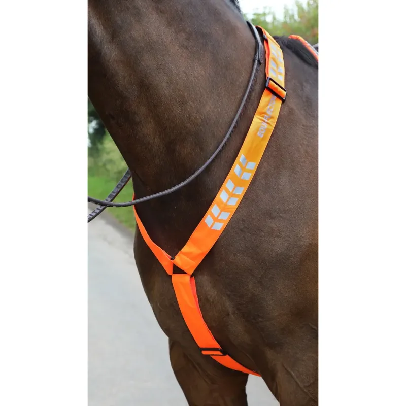 Shires EQUI-FLECTOR Breastplate - Orange