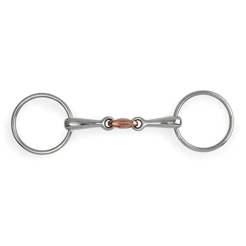 Shires Loose Ring Copper Lozenge Snaffle 