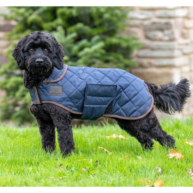 Shires Digby And Fox Heritage Dog Rug Coat - Indigo-1