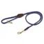 Shires Digby And Fox Rolled Leather Dog Lead - Navy
