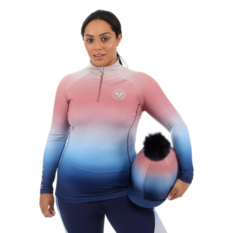 Aubrion Newbury Long Sleeve Base Layer - Ombre-2