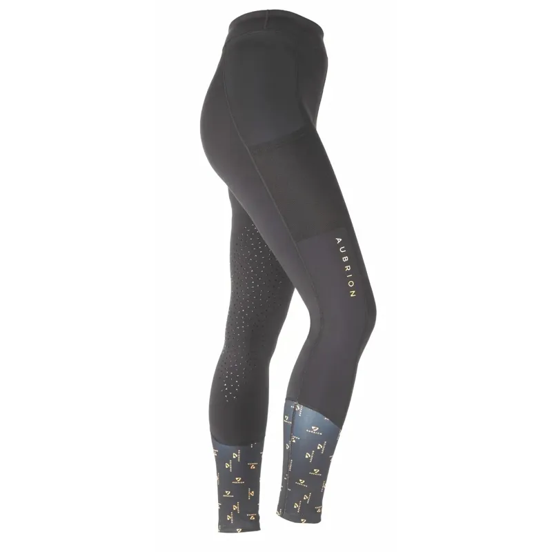 Aubrion Morden Summer Riding Tights - Black