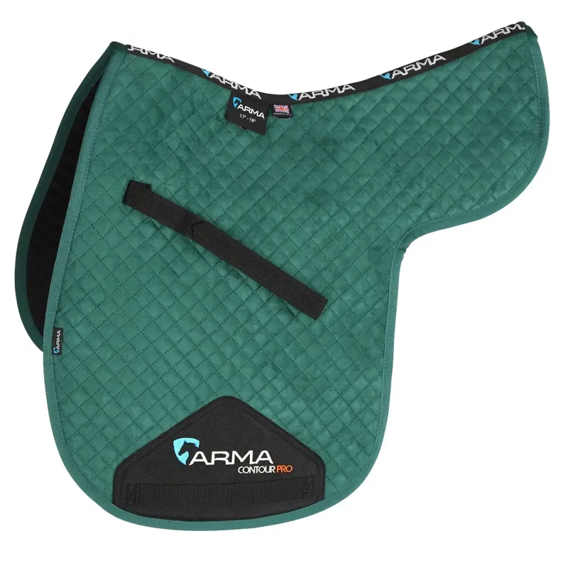 Shires ARMA Suede Numnah - Green