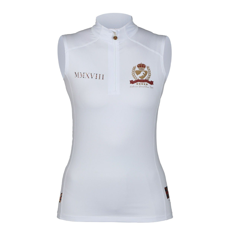 Aubrion Team Sleeveless Base Layer - White