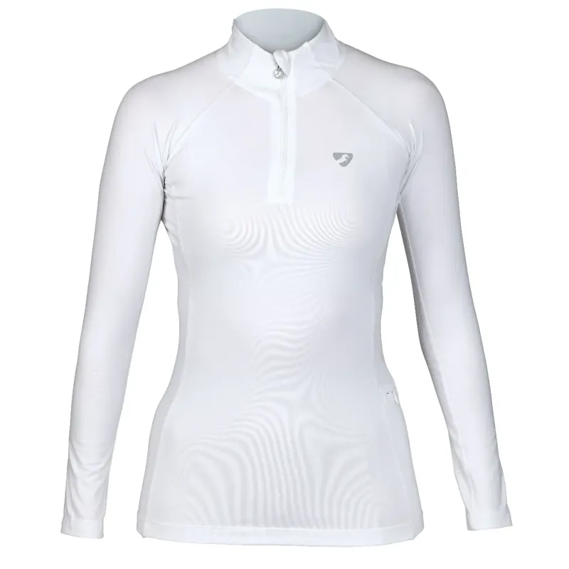 Aubrion Newbury Long Sleeve Base Layer - White