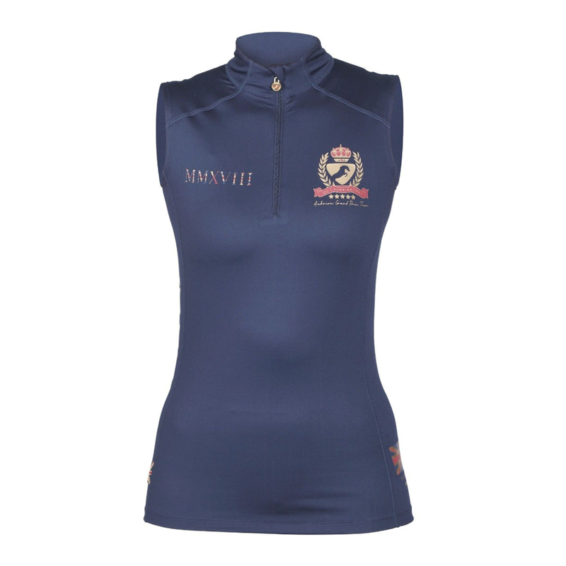 Aubrion Team Sleeveless Base Layer - Navy