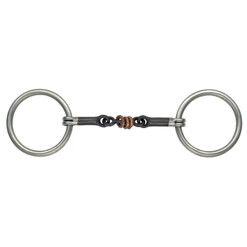 4.5" 5.25" Shires Sweet Iron Copper Roller Snaffle 5" 5.5" or 6". 
