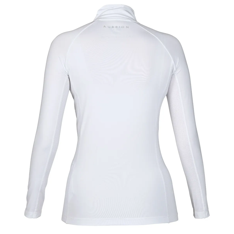 Aubrion Newbury Long Sleeve Base Layer - White-1