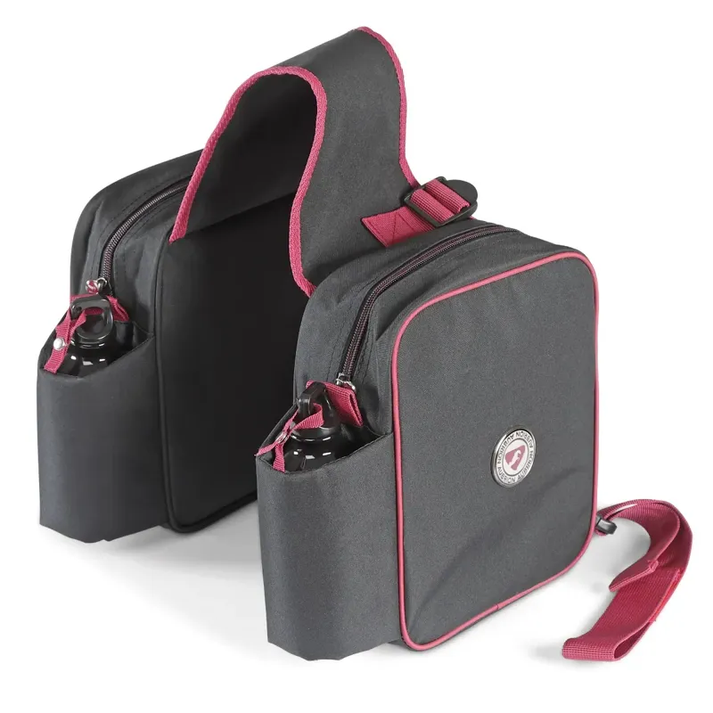 Shires Aubrion Saddle Panniers - Charcoal 