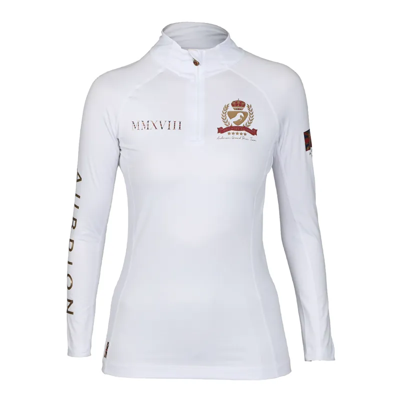 Aubrion Team Long Sleeve Base Layer - White