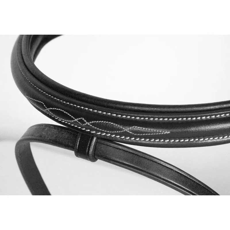 Shires Avignon Padded Raised Flash Noseband - Black-1
