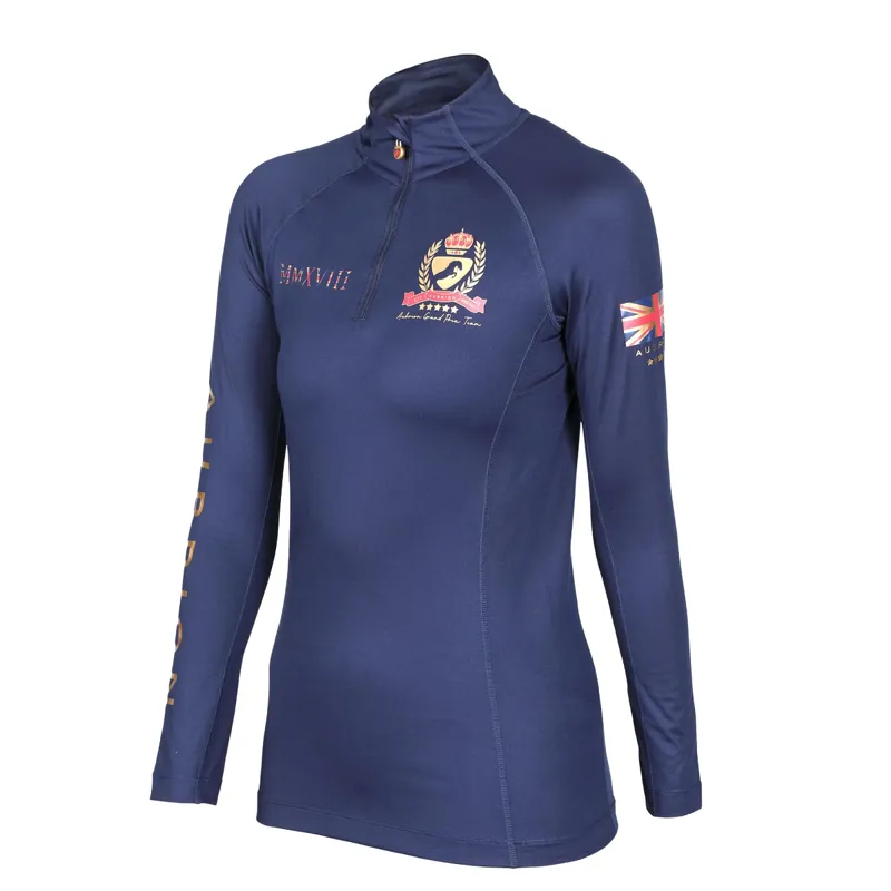 Aubrion Team Long Sleeve Base Layer - Navy