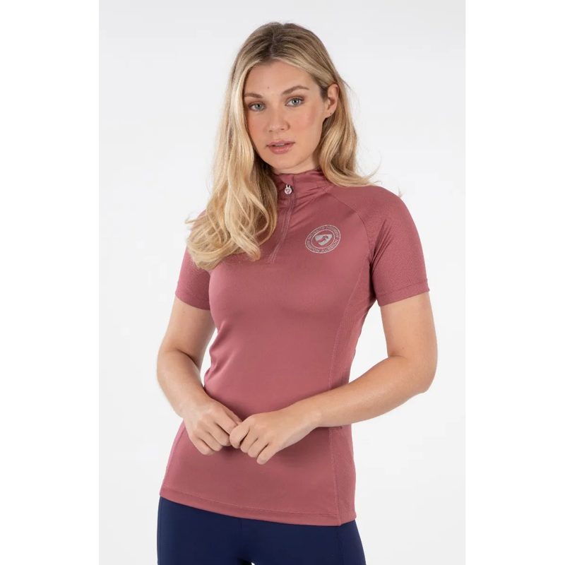 Aubrion Highgate Short Sleeve Base Layer - Dusty Pink-2