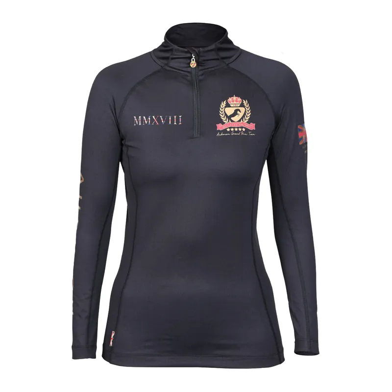 Aubrion Team Long Sleeve Base Layer - Black