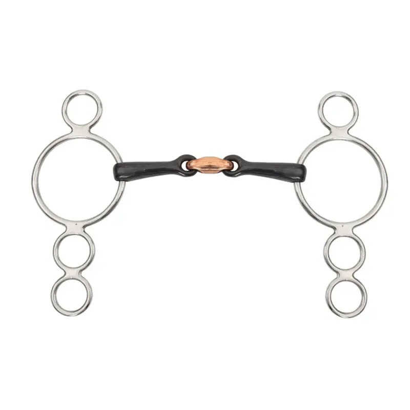 Shires Three Ring Dutch Gag with Lozenge