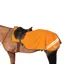 Reflector Fleece Exercise Sheet by Hy Equestrian - Orange