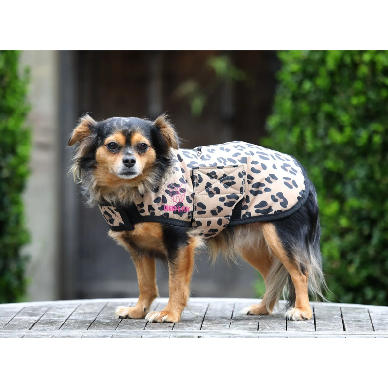 Digby and Fox Leopard Print Dog Rug Coat-1