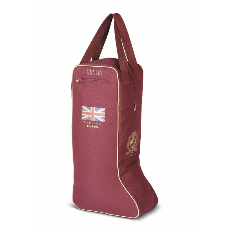 Aubrion Long Boot Bag Team - Burgundy-1