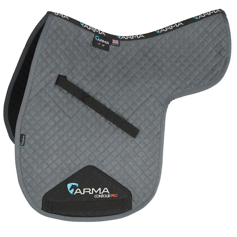 Shires ARMA Suede Numnah - Grey