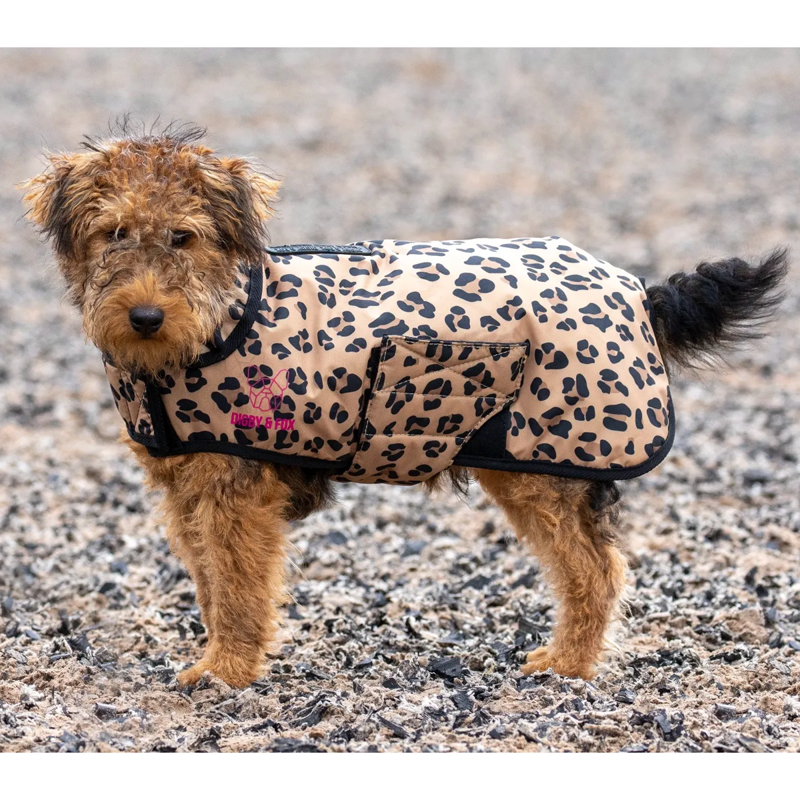 Digby and Fox Leopard Print Dog Rug Coat-3