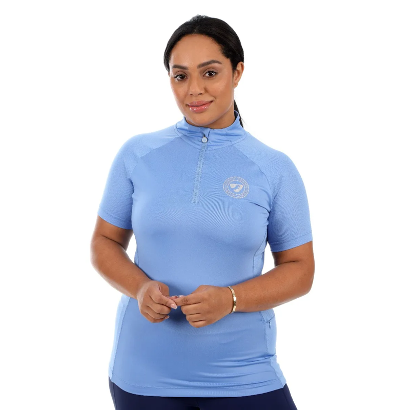 Aubrion Highgate Short Sleeve Base Layer - Sky Blue-2