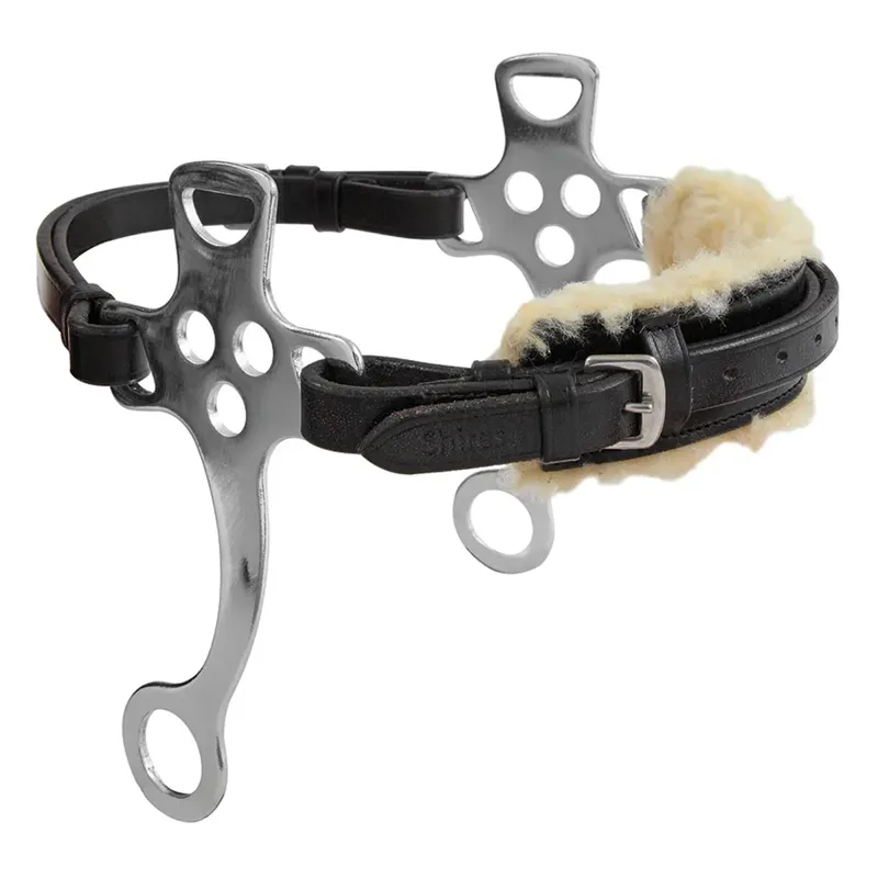 Velociti GARA Hackamore Leathers - Black