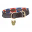 Shires Digby And Fox Drover Polo Dog Collar - Navy/Red