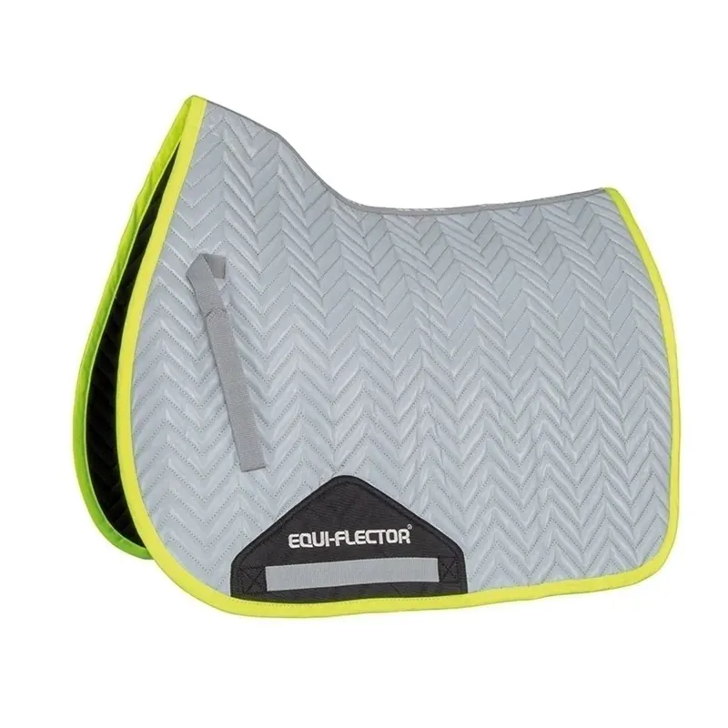 Shires EQUI-FLECTOR Saddle Pad - Yellow