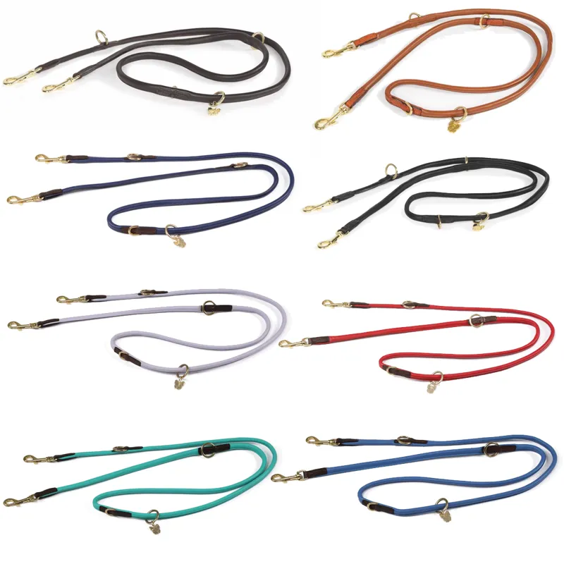 Shires Digby And Fox Rolled Leather Training Lead