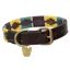 Shires Digby And Fox Drover Polo Dog Collar - Yellow/Dark Green/Purple