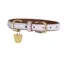 Shires Digby And Fox Padded Leather Dog Collar - Lilac