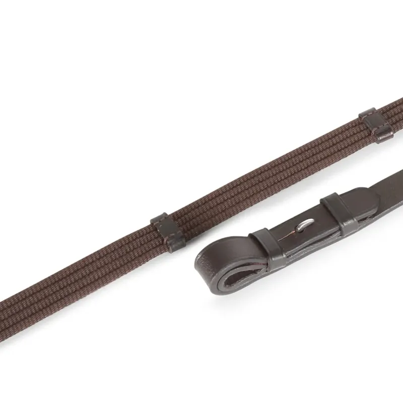 Shires Velociti GARA Continental Web Reins - Horse - Havana